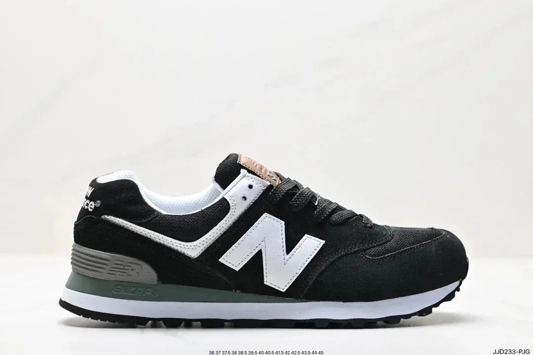 New Balance 574 Gray White Sneakers - 4