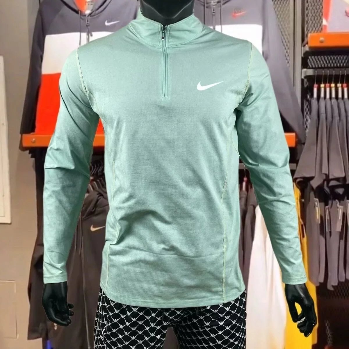 Nike Tracksuits Quarter-Zip Training Top and Zip-Hem Trousers Set — 15