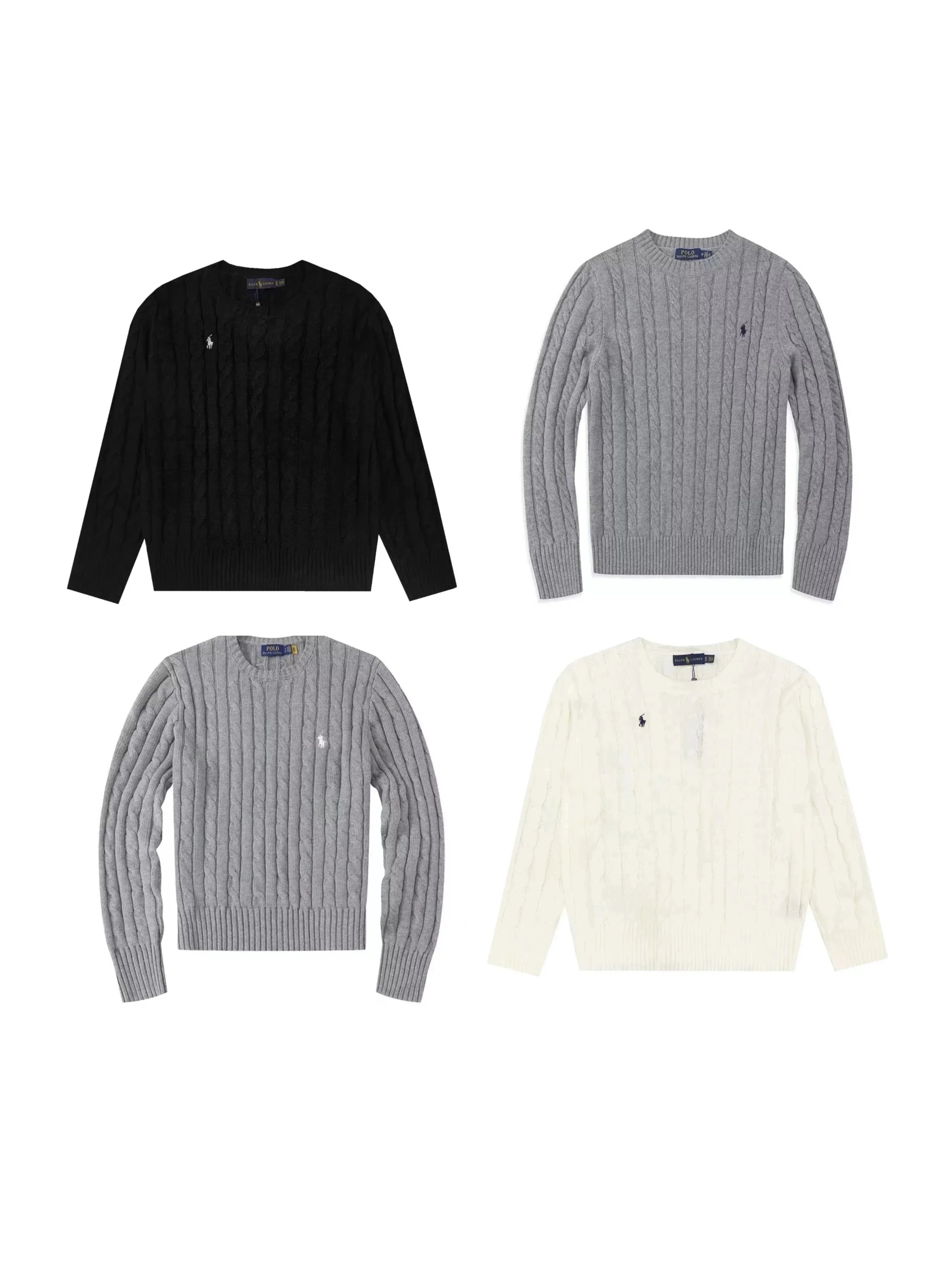 Ralph Lauren Cable Knit Crewneck Sweater