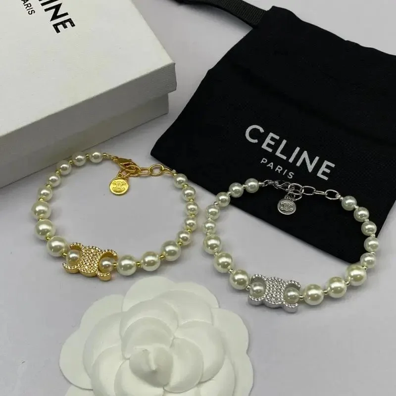 Pearl bracelet French Arc de Triomphe versatile style explosive temperament DIY Saijia bracelet retro style