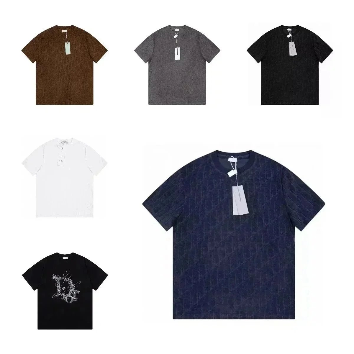 Dior Short Sleeve T-Shirt with Monogram Pattern