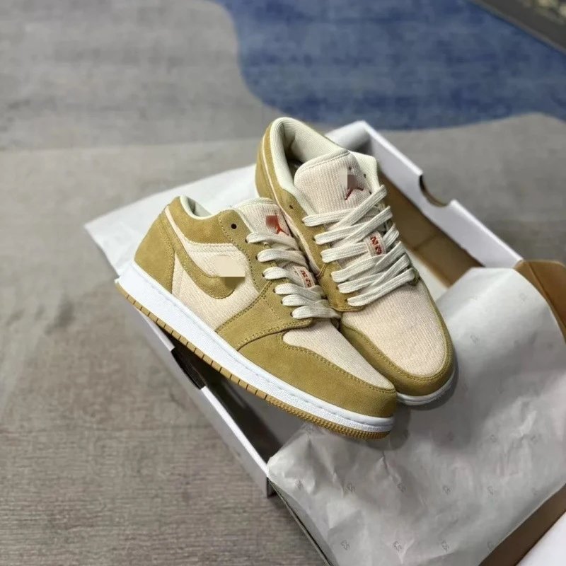 ins cross-border hot model AJ 1 low high top friction sound versatile white comfortable men and women Joe casual sports basketball shoes