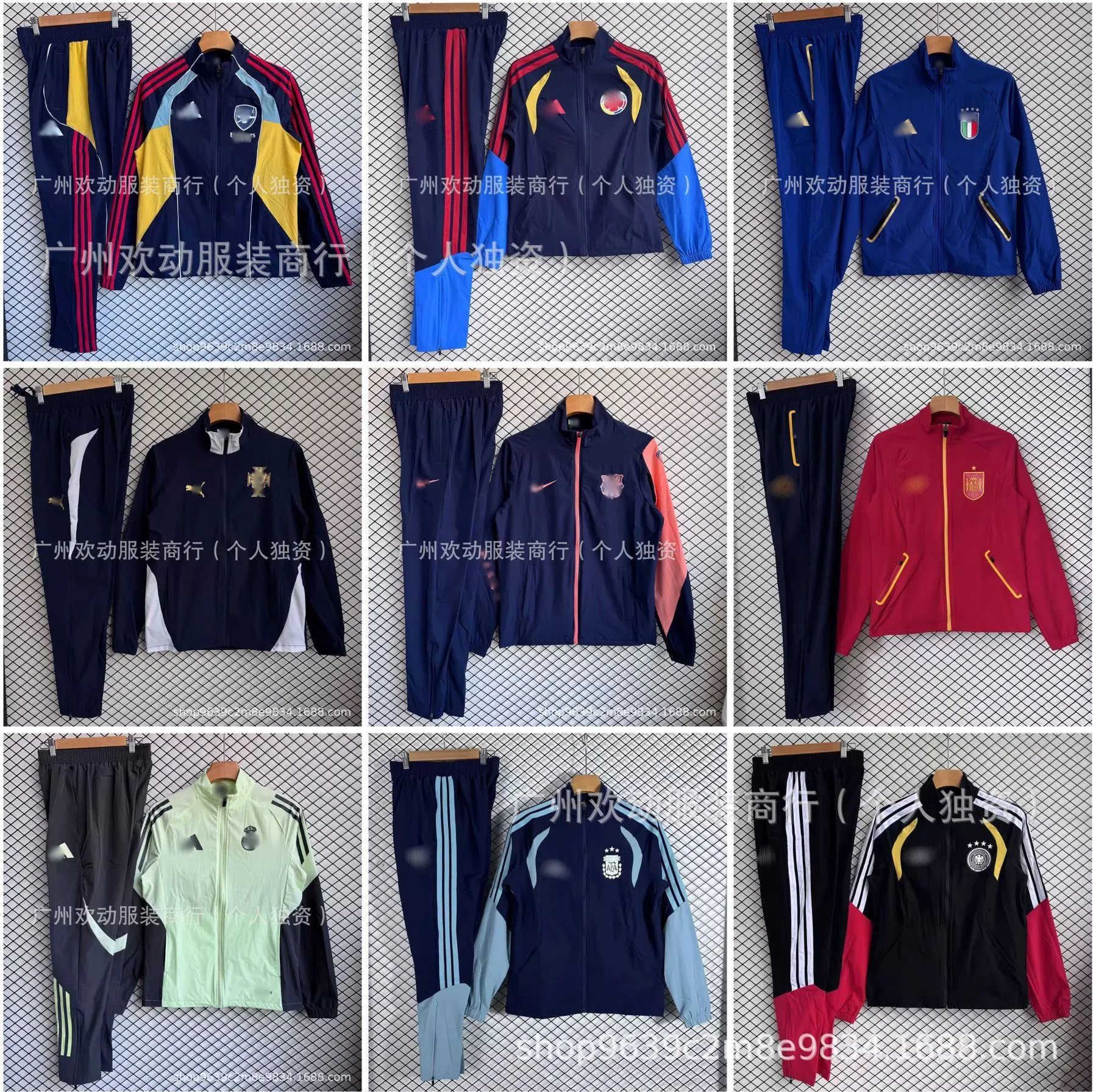 New club football uniform windbreaker suit Paris Royal M Arsenal LWP World Cup long-sleeved full-zip training suit