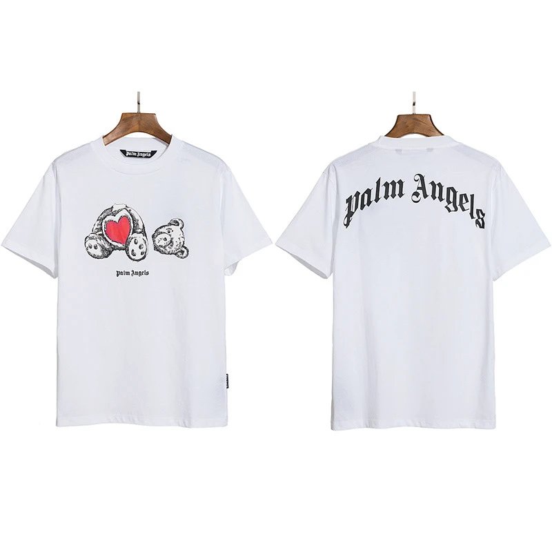 酒红色 白色爱心熊