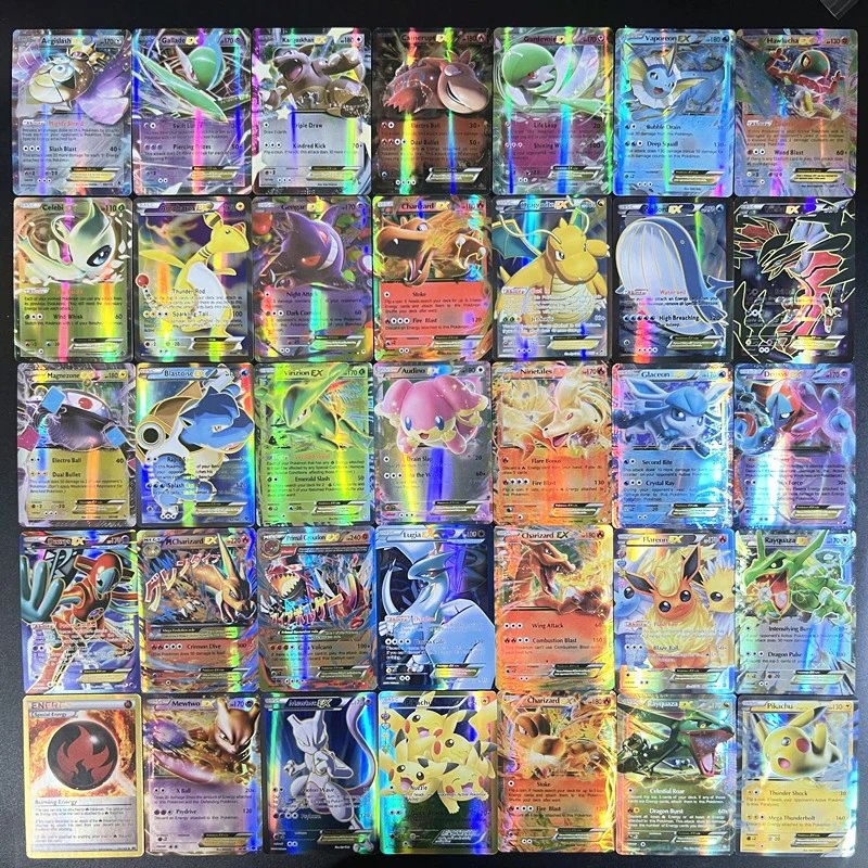 100张EX（包含20张Mega）+英文+加一本卡册（超划算）