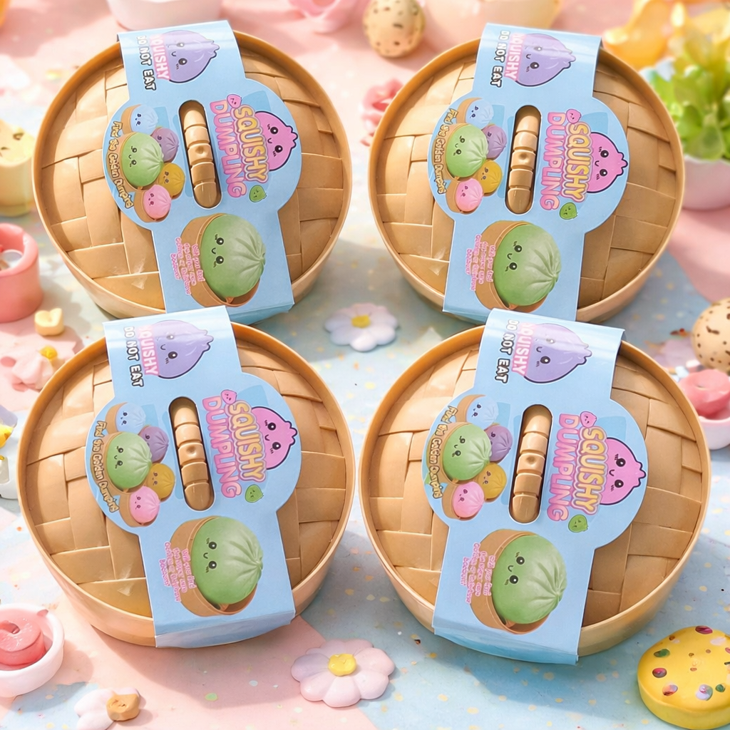 Steamer Cage Super Large Blind Box 15CM Emoji Bun 4 pieces