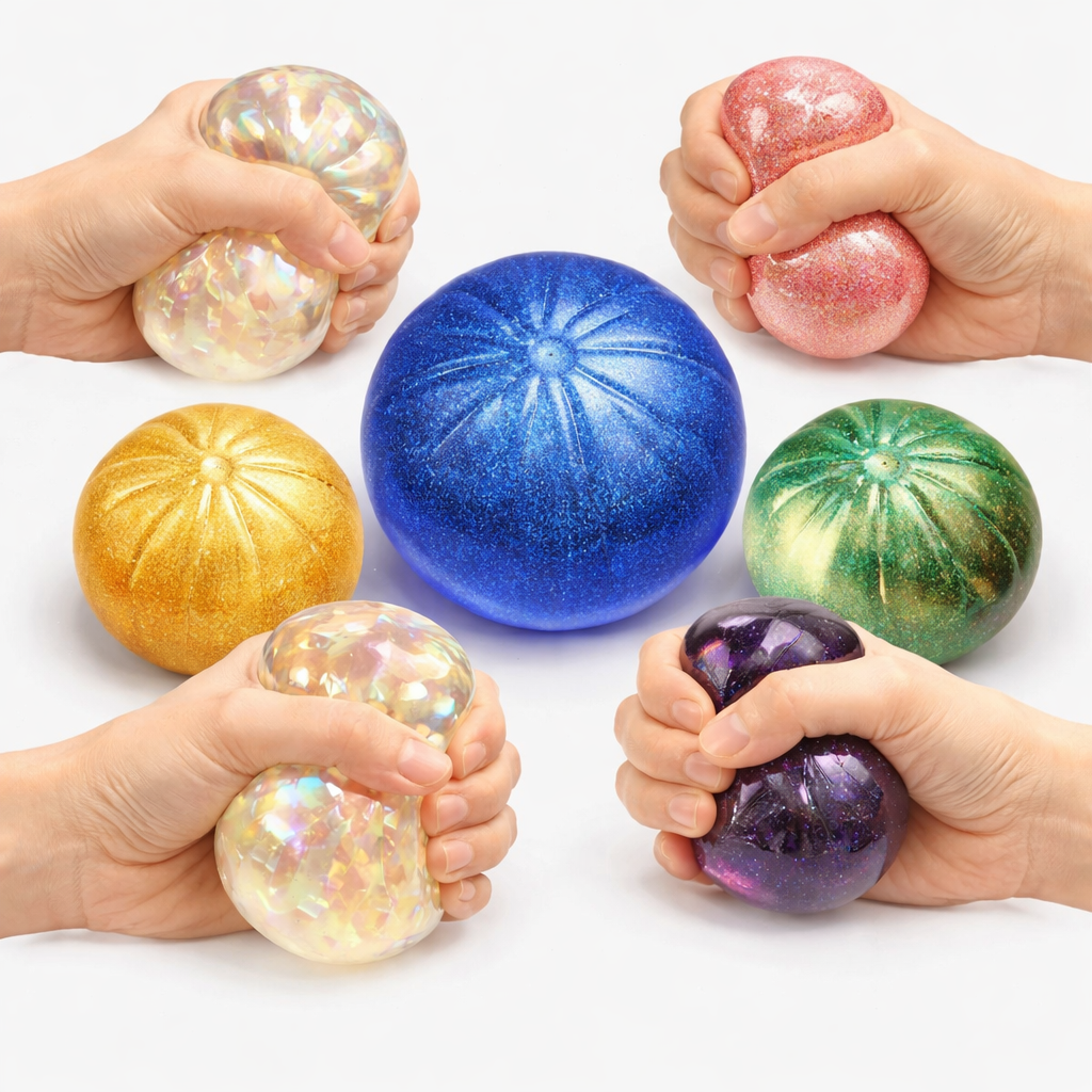 8.5CM Colorful Emoji Water Filled Set -6-piece Starry Sky Bun [with Steamer] Blind Box Set