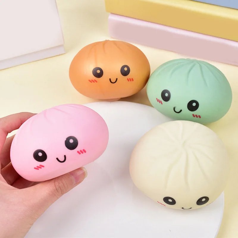4 large buns with facial expressions [without steamer]