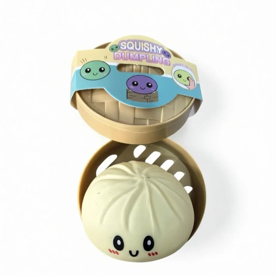 8.5CM white steamed bun with steamer and label