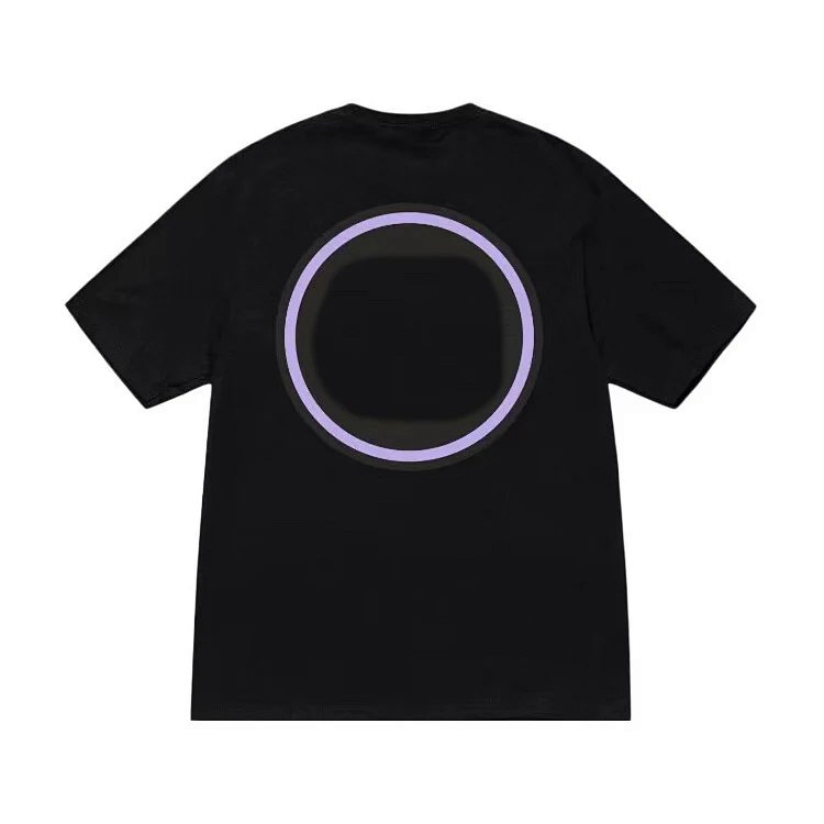 STU 假日系列 FW23 SS-LINK TEE 双S型链条图案圆领短袖t恤 颜色：黑色 白色 卡其色 尺码：S M L XL  Y1339#