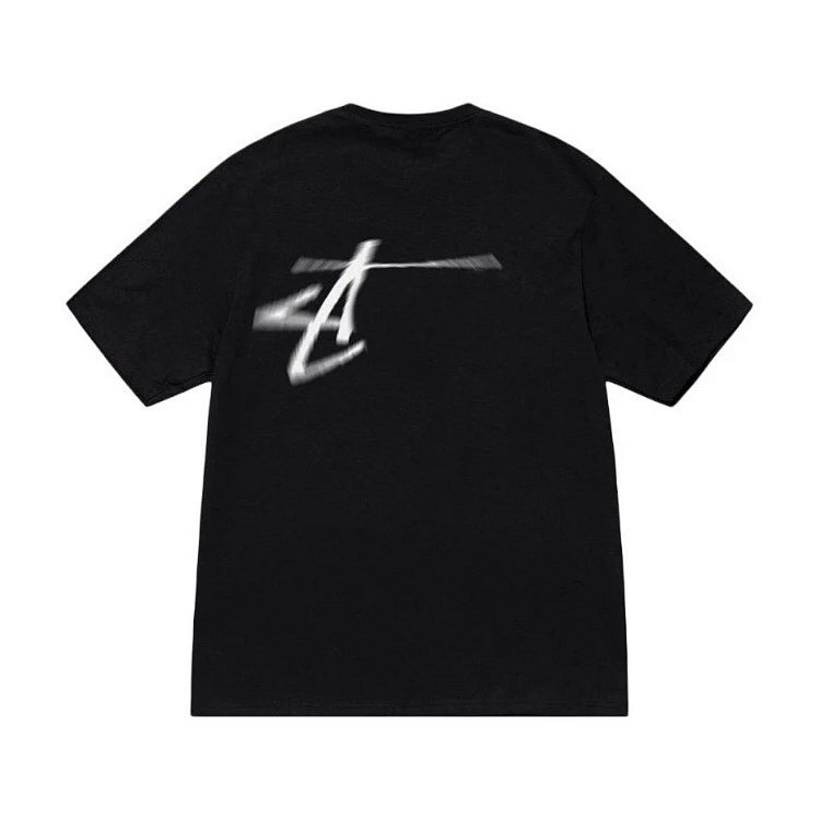STU FW23 DIZZY STOCK TEE 眩晕幻影印花短袖t恤 颜色：黑色 白色 尺码：S M L XL  Y1336#