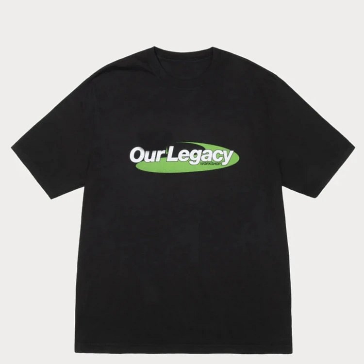 STU SS25 OUR LEGACY TEE 联名T恤  印花短袖T恤 黑色 米白 S-XL  SB20