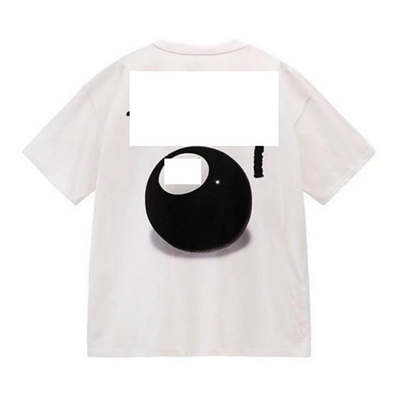 Alphabet Black Billiards Print Short Sleeve T-Shirt Y0749
