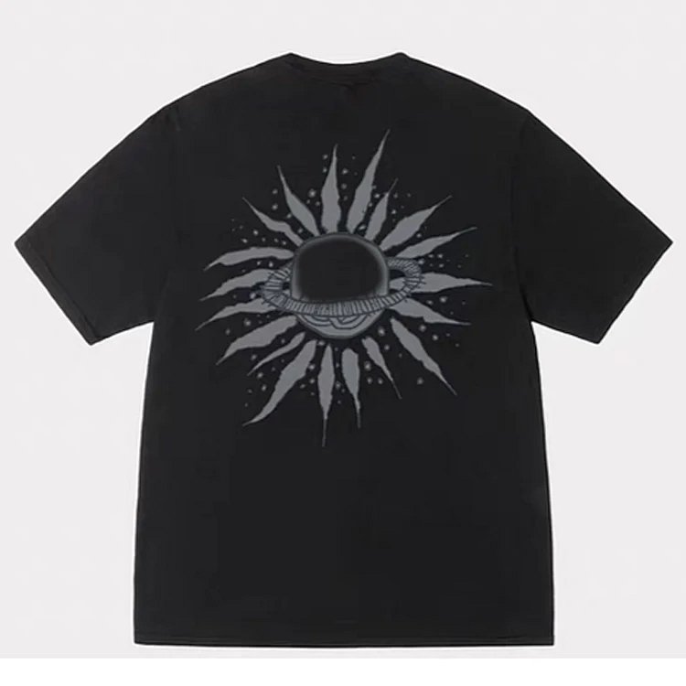 STU SS25 LOOK BEYOND TEE PIGMENT DYED 双S太阳印花短袖TEE 黑色 白色 S- XL  SB23