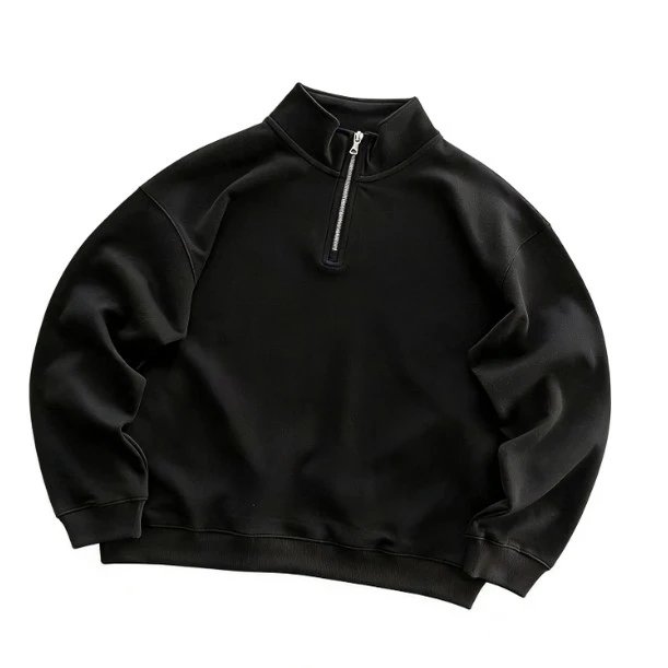 Left gray circle inner Ω same section zipper four-color straight button stand up collar hoodie set 22121502