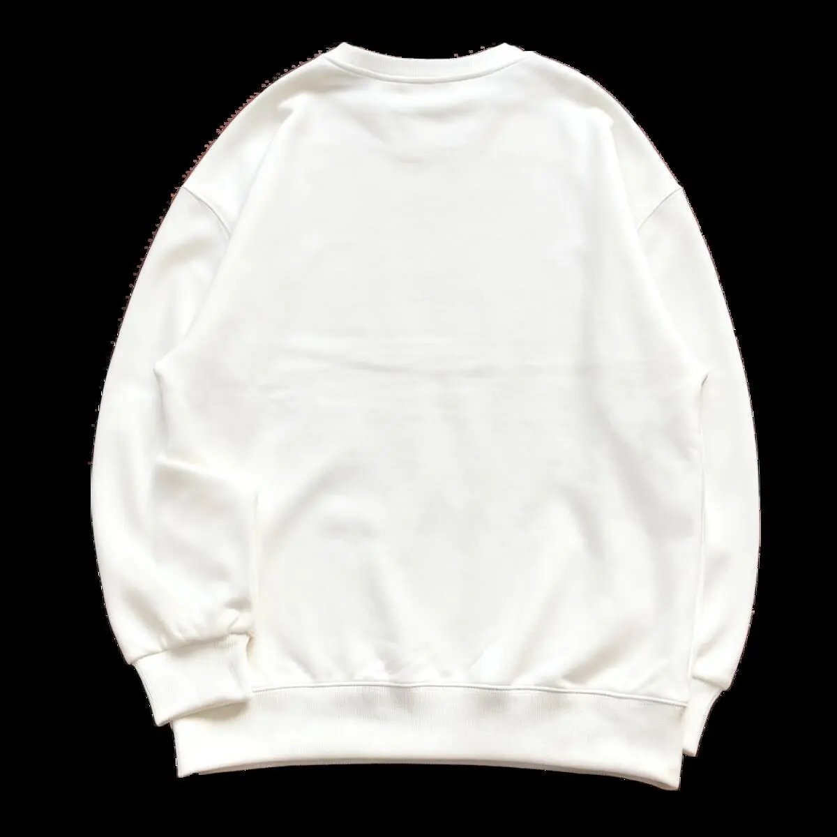 Left embroidered black gray border bone stubble white velvet hoodie 22120466
