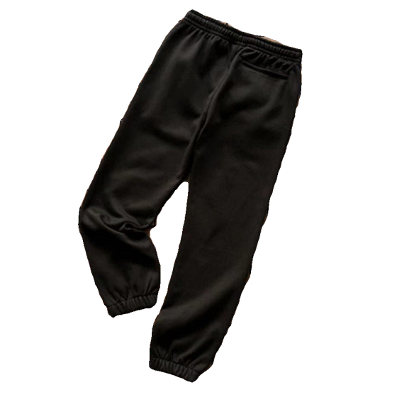 Embroidered white Nick hook without waist rope on the left pocket, two-color fabric closure pants 66032632