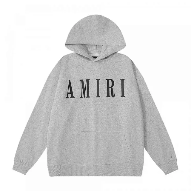 AMIRI Hoodies & Sweatshirts Logo-embroidered pullover hoodie with kangaroo pocket product detail image 12