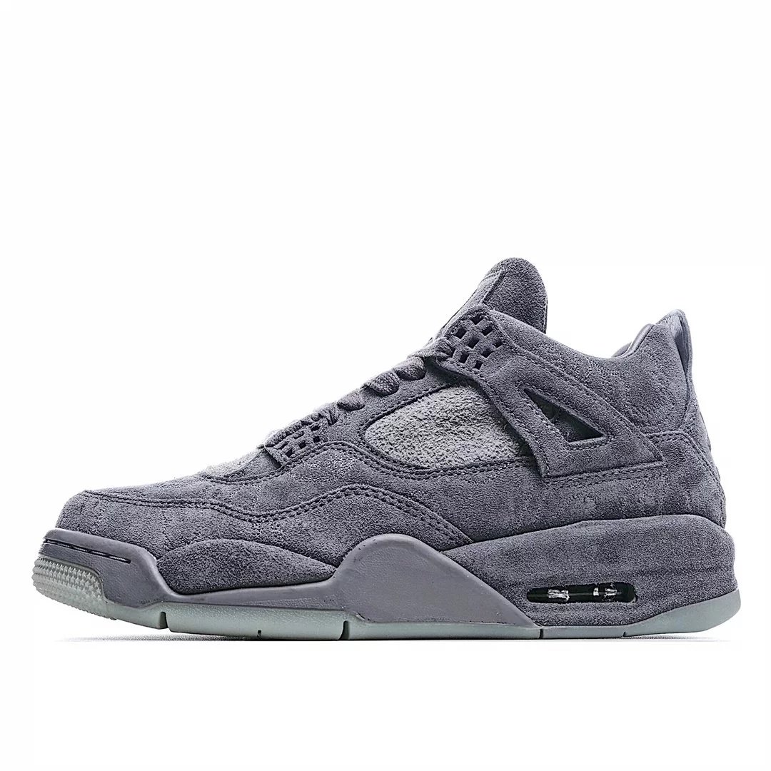 全球限量版,街头与传奇的全新结合????潮流设计师品牌Kaws x Air Jordan 4 Retro"Cool Grey"迈克尔·乔丹AJ4代中帮复古...