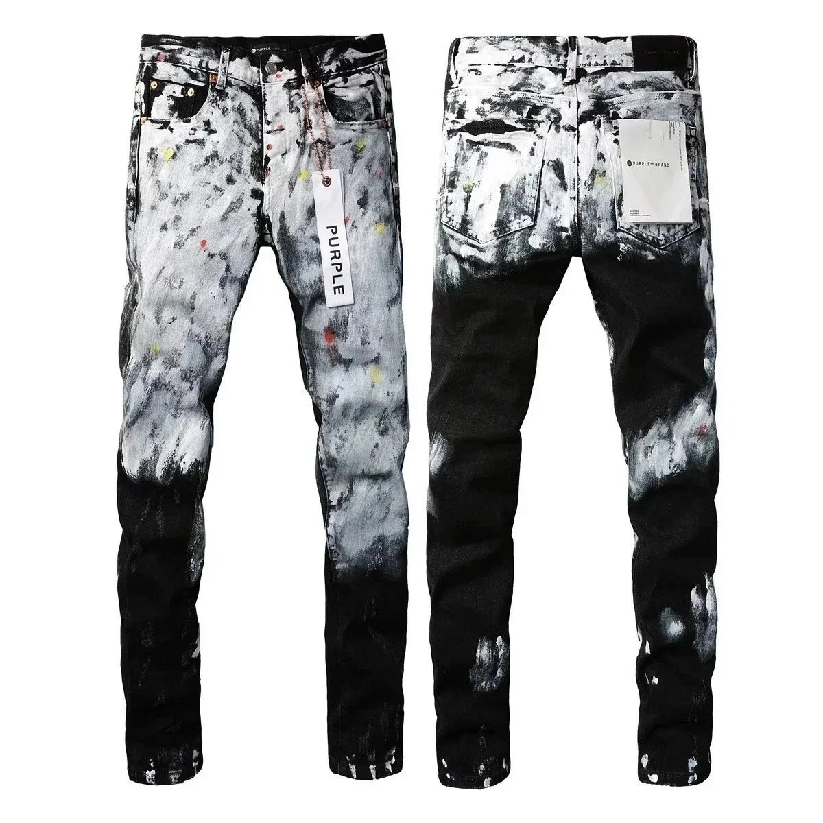 Purple Men's Jeans Fashion Series