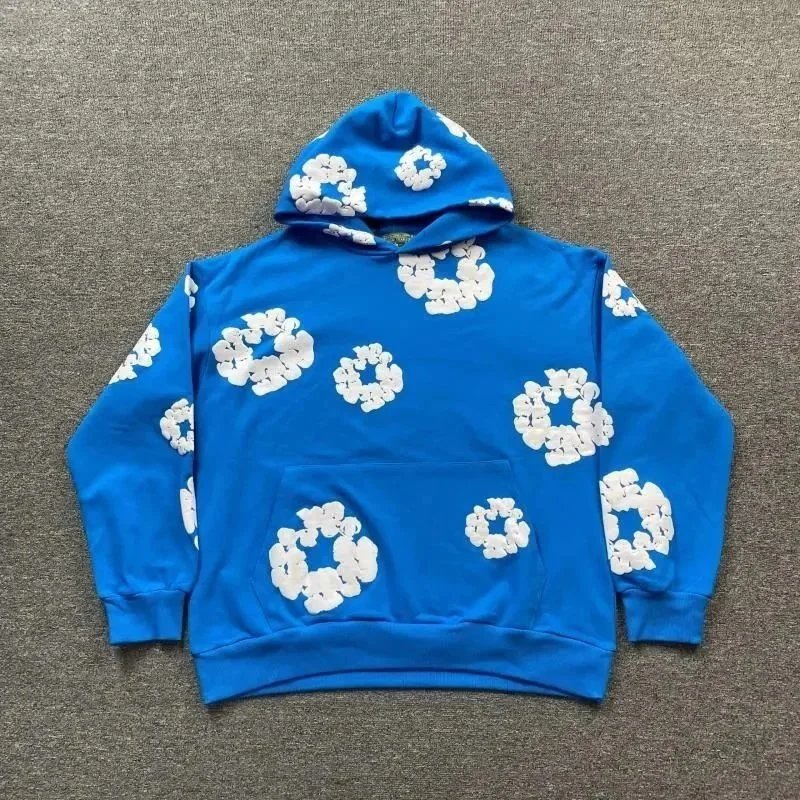 FloralPrint Hoodie and Sweatpants Set