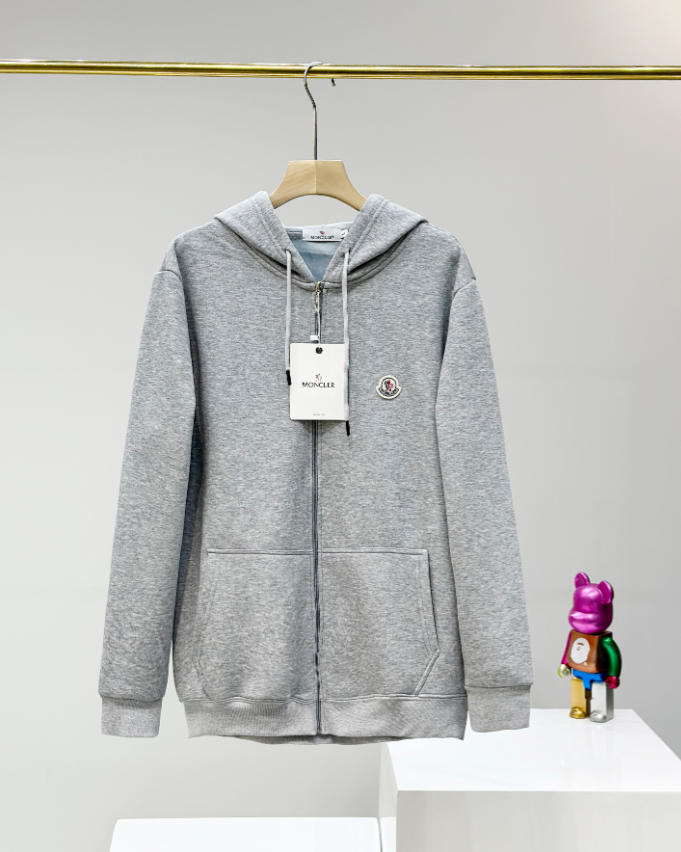 Moncler Hooded Zip-Up Sweatshirt
