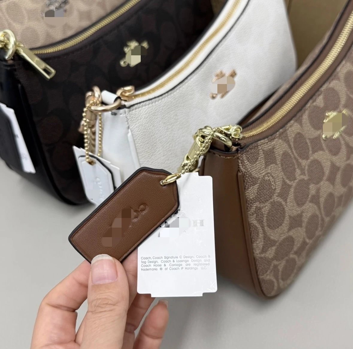 Coach Rogue Shoulder Bag Brown Signature Coated Canvas - 4
