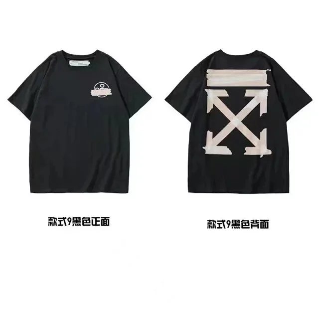 Off-White Tape Arrow Logo Tee Black Cream