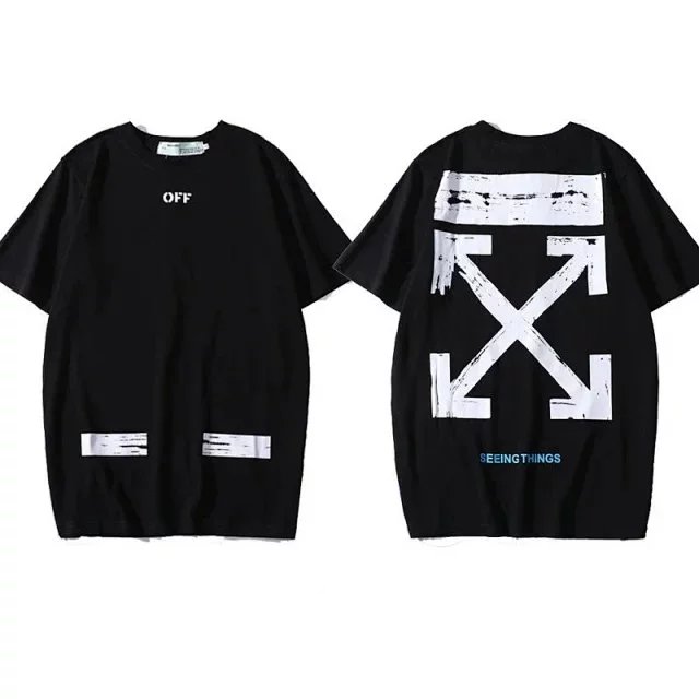 Off White Seeing Things Brushstroke Arrow Tee Black