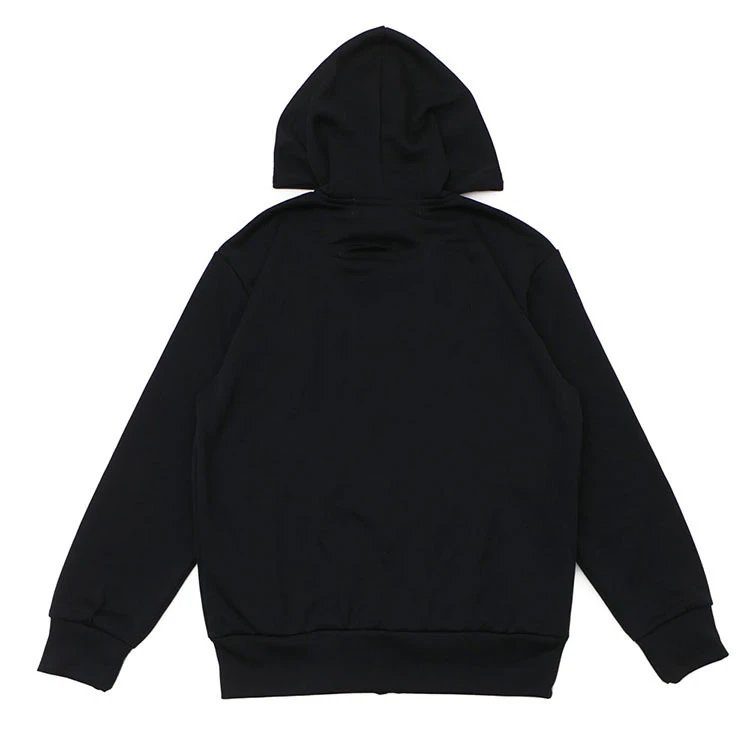 Front Small Red Heart Fleece-Lined Black