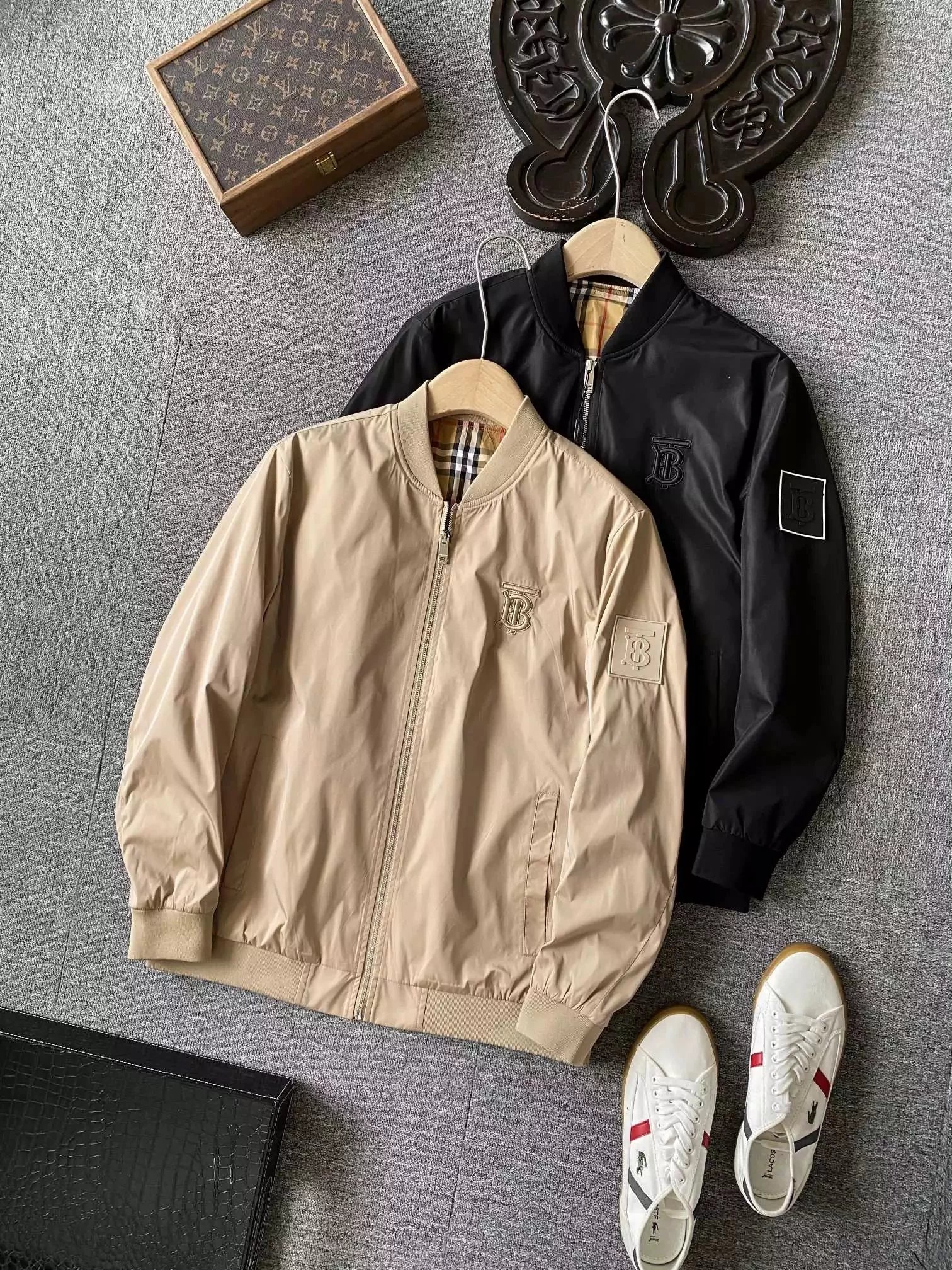 Burberry Checked Windbreaker Jacket