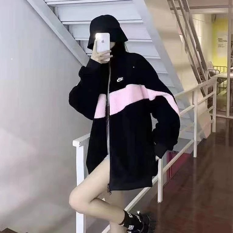 2025冬季外套摇粒绒大logo男女同款双面夹克羊羔绒 4