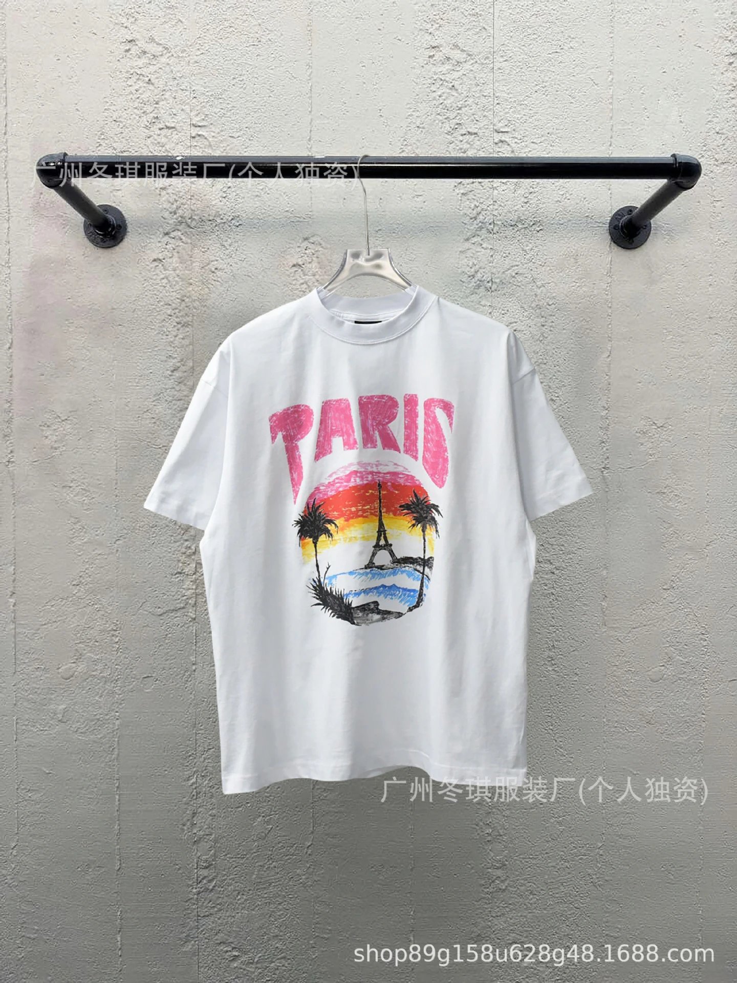 【015】日落铁塔—白色