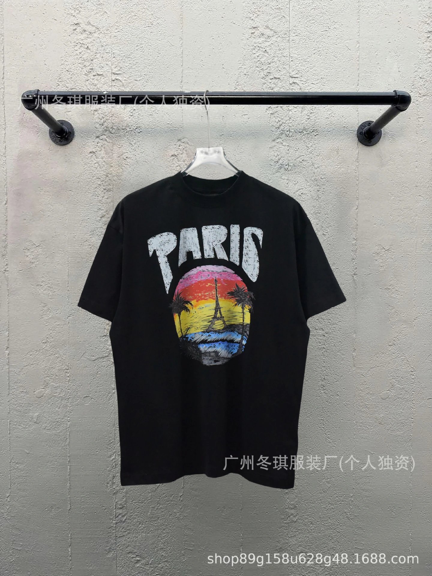 【014】日落铁塔—黑色