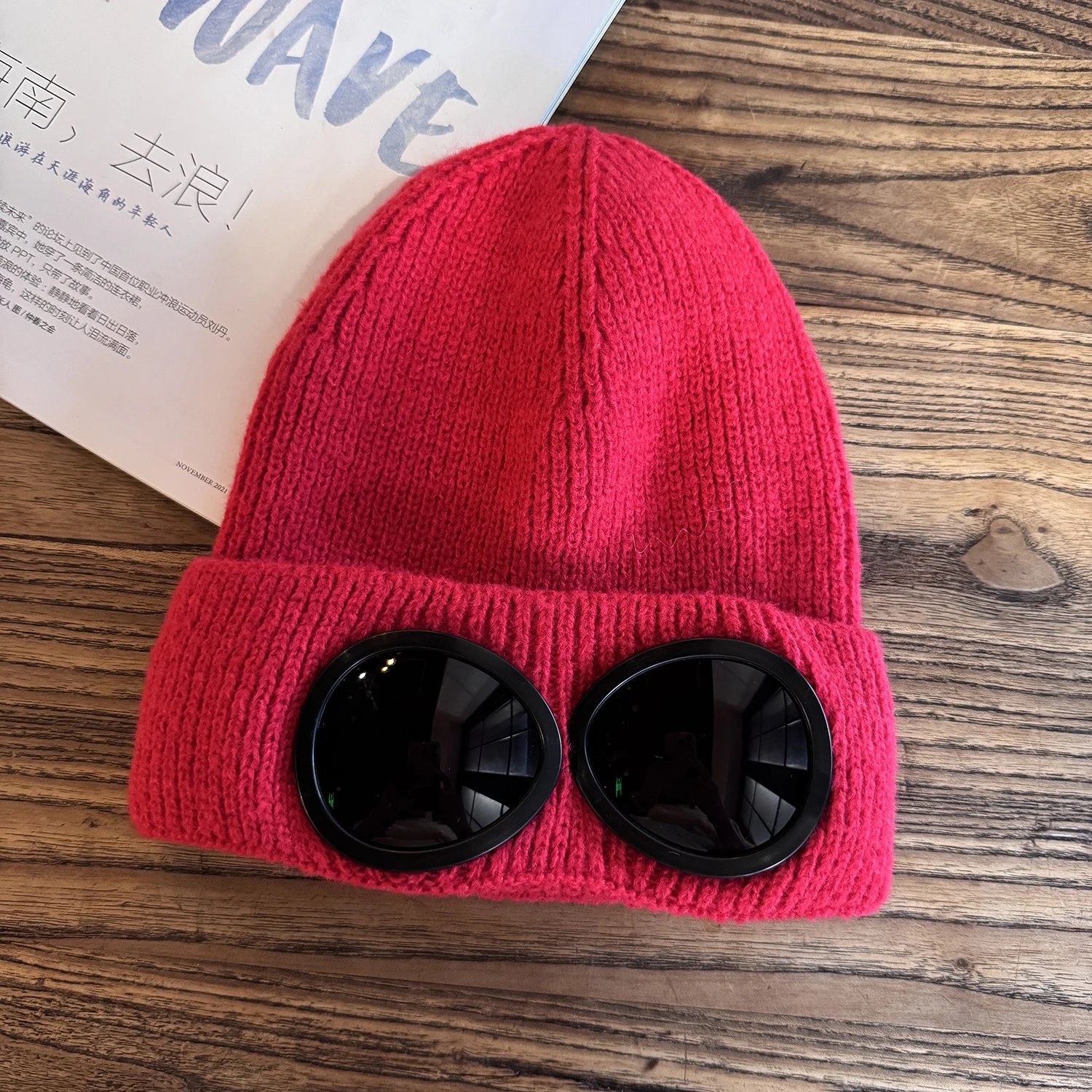 升级款眼镜冷帽-红 色