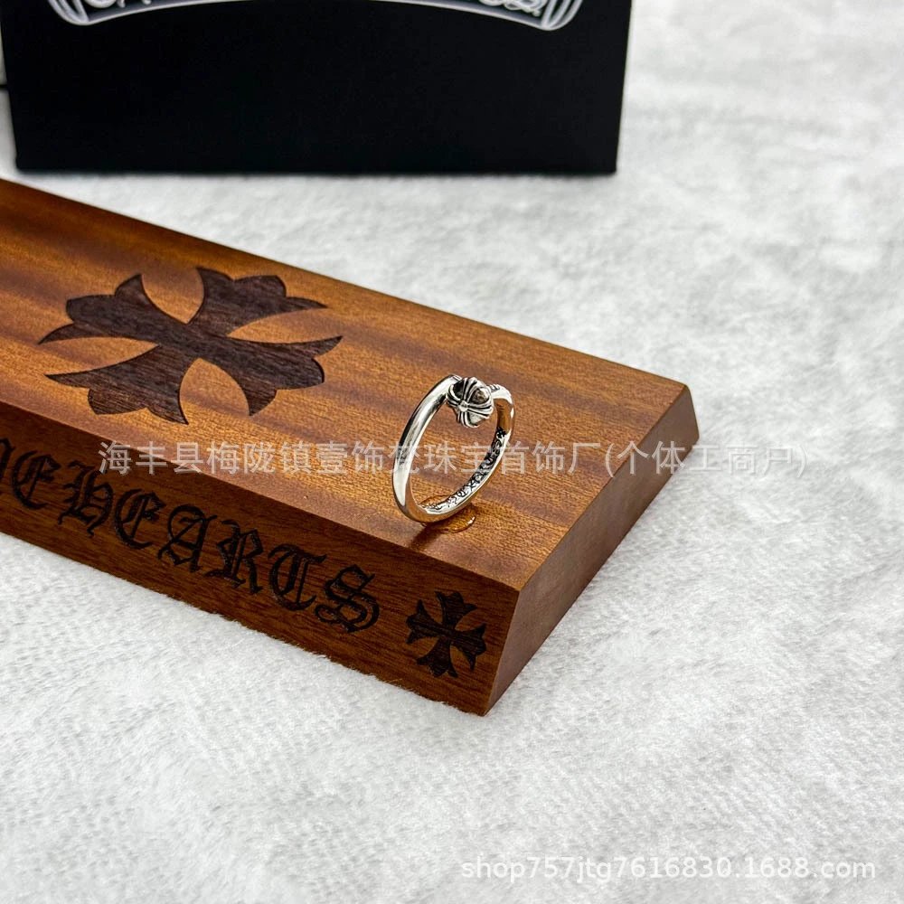 【克羅】凸头钉子开口戒指