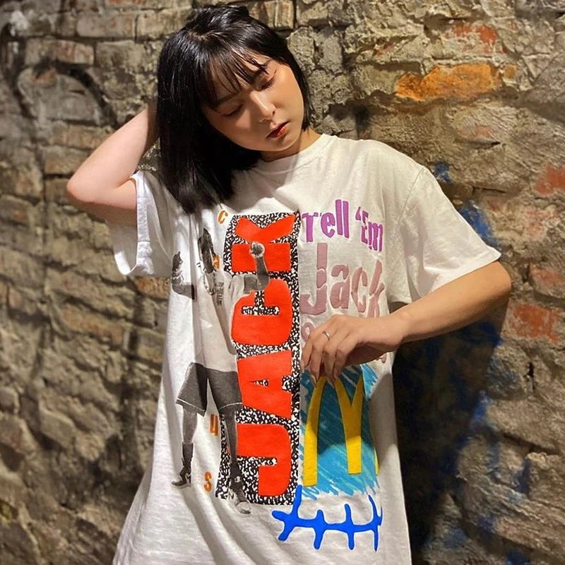 跨境美式长袖潮牌联名TS短袖高街嘻哈夏季VTG说唱 4