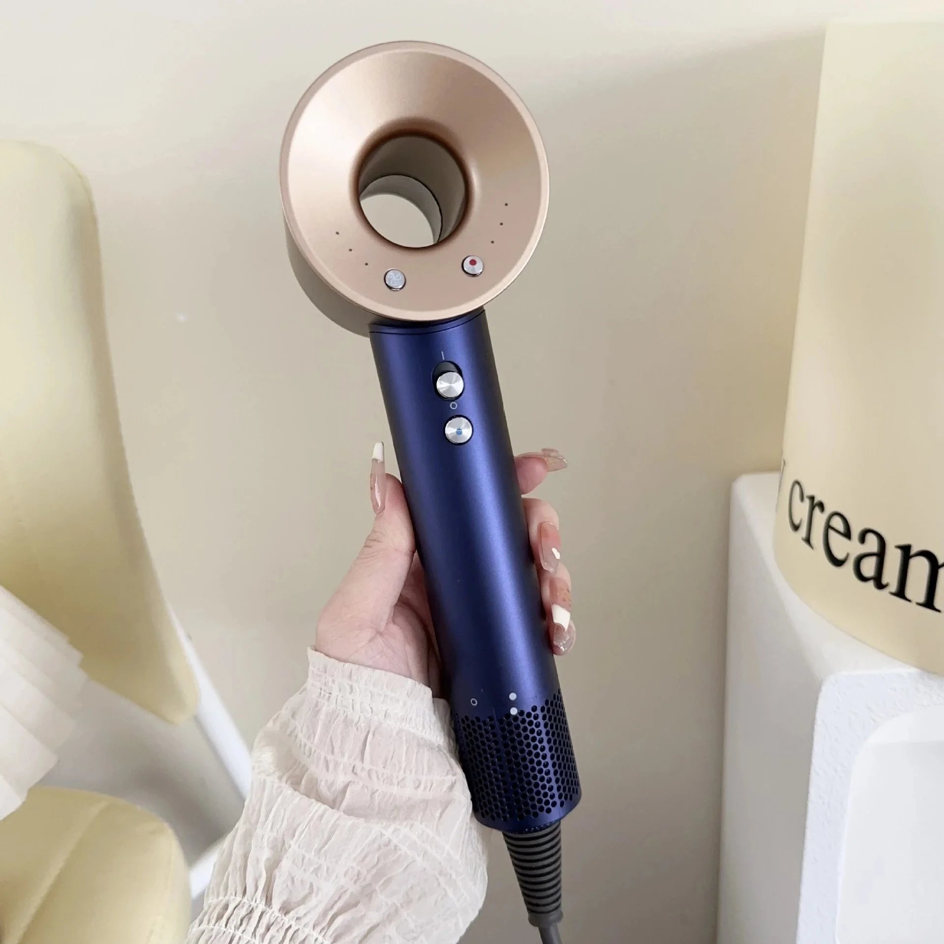Blue Gold Dyson Hair Dryer