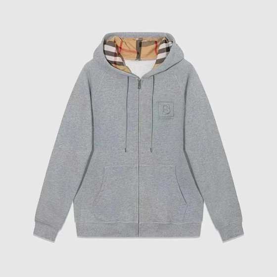 Zippered cotton high quality hoodie