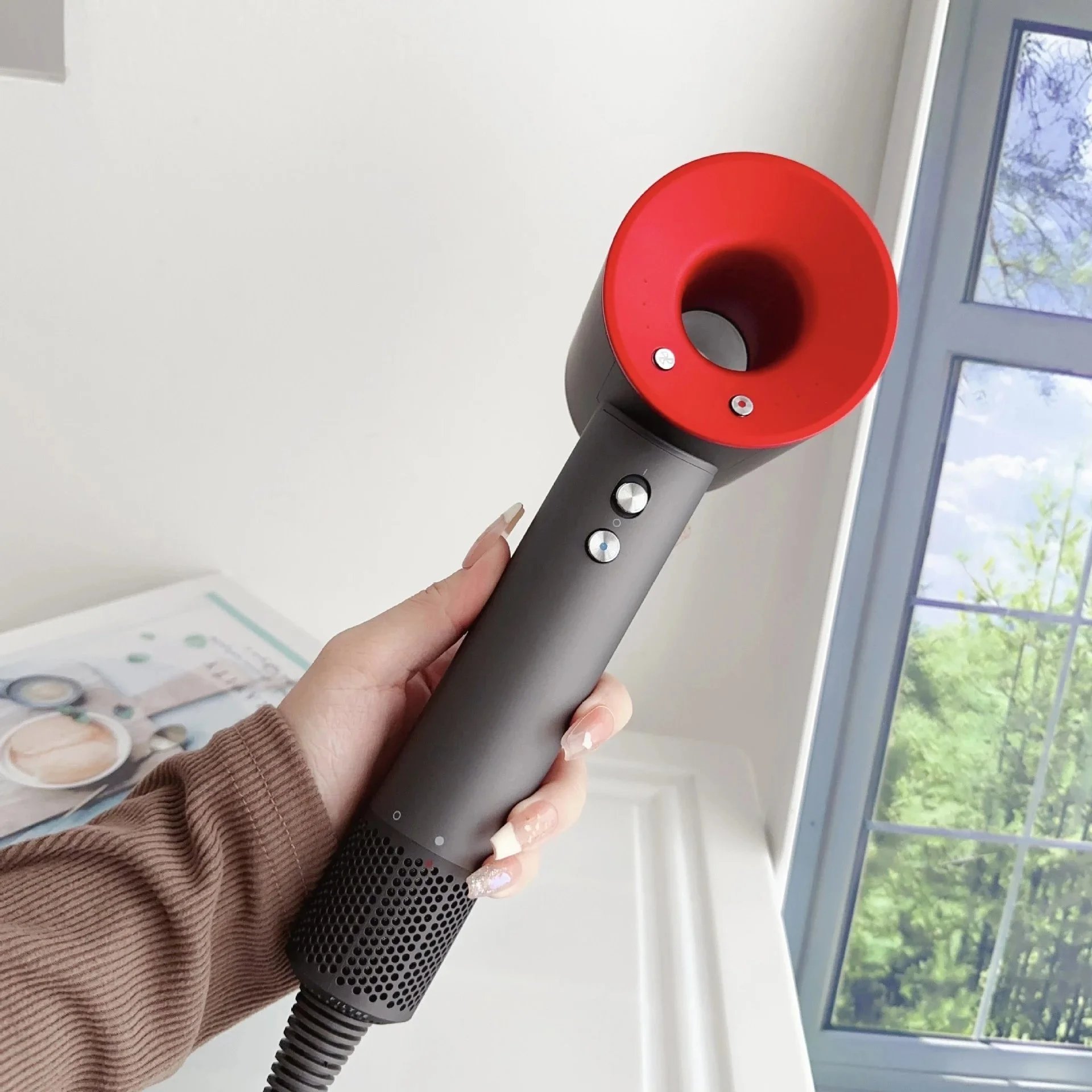 Bright Red Dyson Hair Dryer