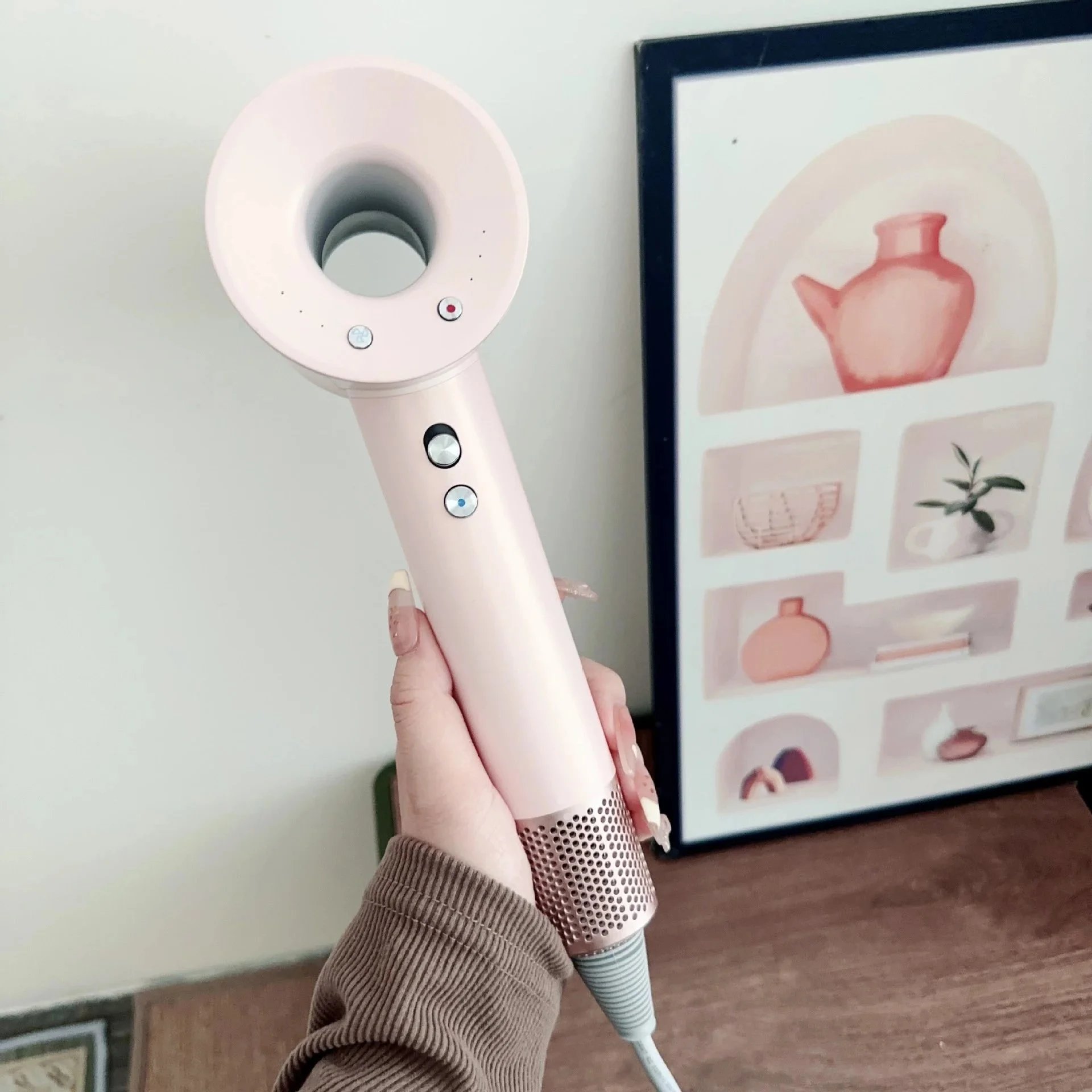 Pink Dyson Hair Dryer