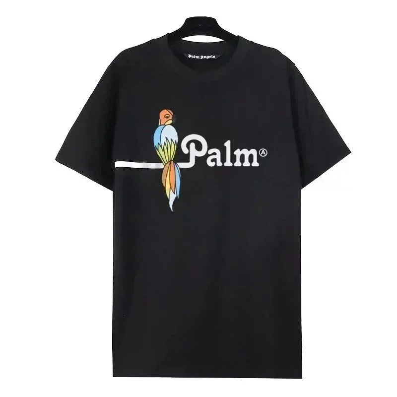 Palm Angels Paint Splatter Graphic T-Shirt Cream - 7