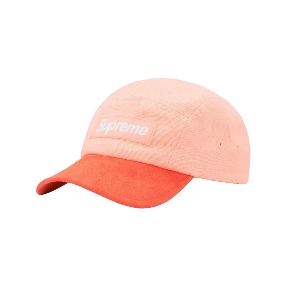 Supreme Box Logo 5-Panel Cap Pink and Orange Hat - 1