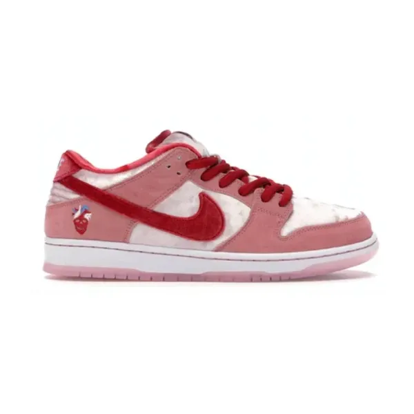 Nike SB Dunk Low Valentine's Day Pink Velvet Sneakers - 1