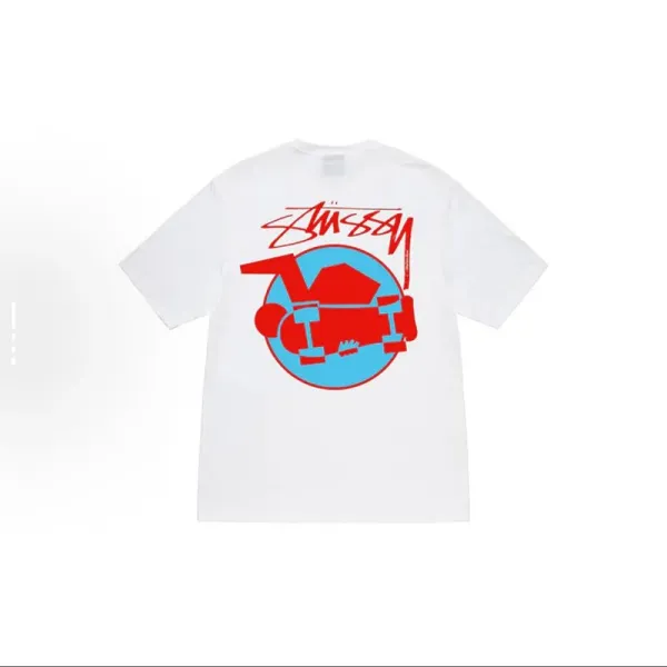Stüssy Beetle Print White T-Shirt - 7