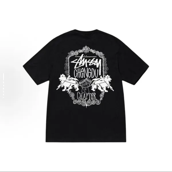 Stüssy Beetle Print White T-Shirt - 16