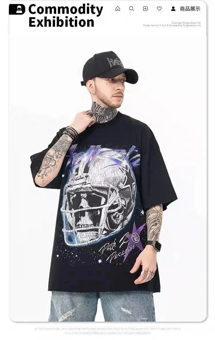 Hellstar Powered By The Stars Black Graphic T-Shirt - 5
