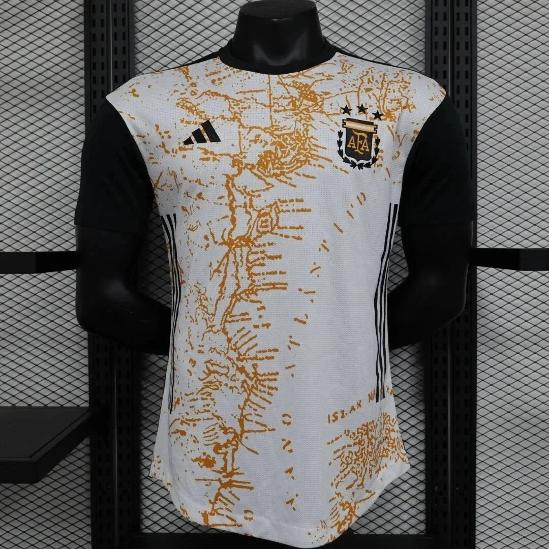 Adidas x AFA Argentina 2024 Away Jersey White/Gold - 1