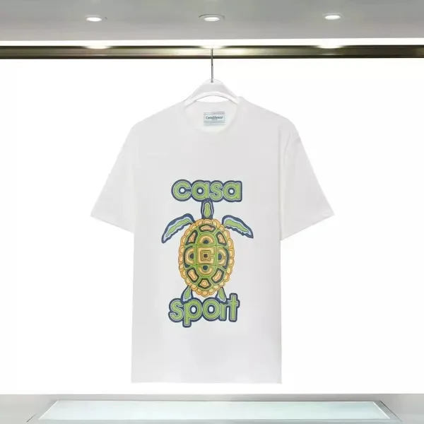 Casablanca Casa Sport Turtle Graphic White T-Shirt - 1