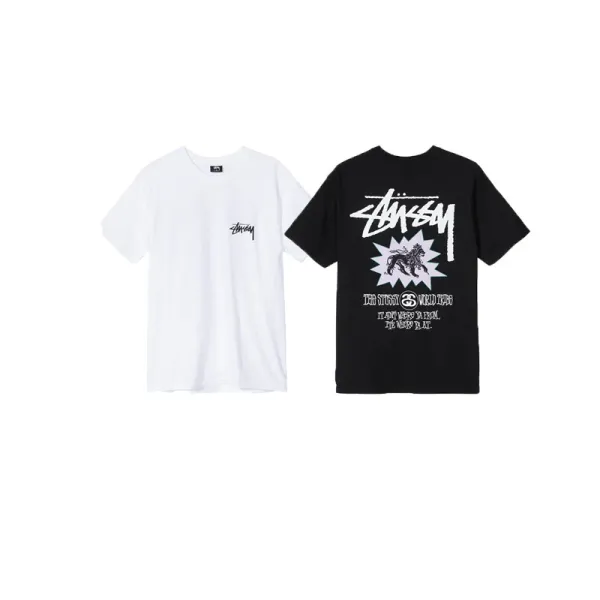 Stüssy Beetle Print White T-Shirt - 3